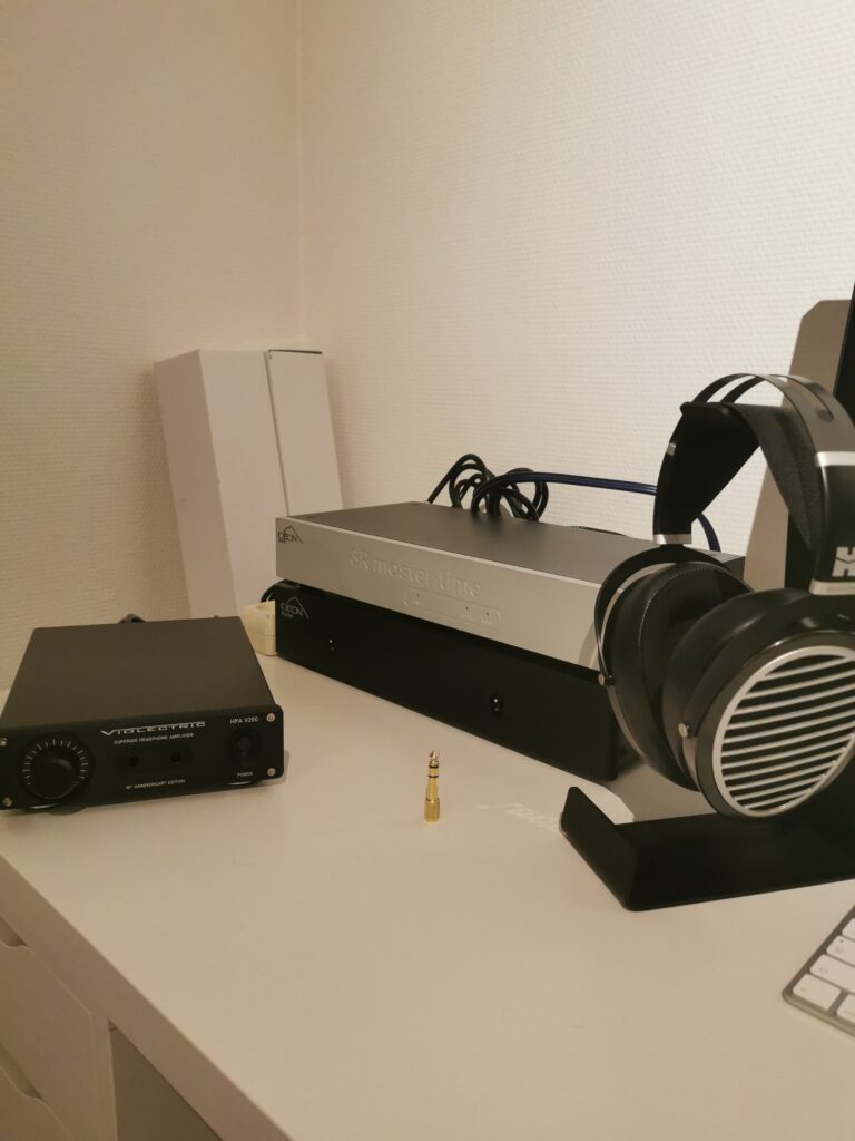 Ideon Stack + Violectric hovedtelefonforstærker og Hifiman Ananda